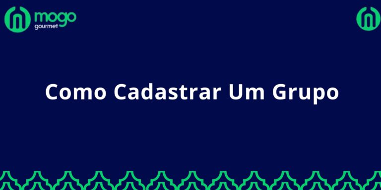 Como Cadastrar Um Grupo